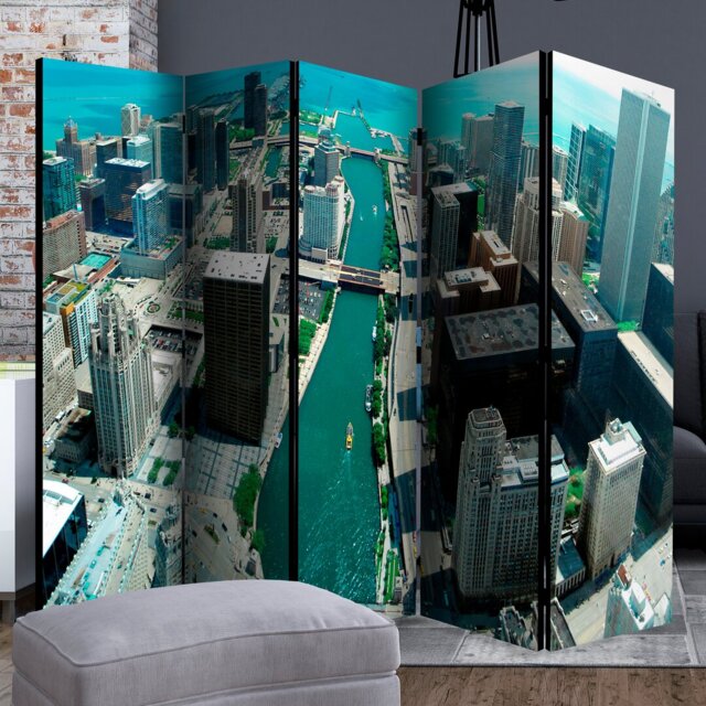 Navasart 172cm H Folding Room Divider