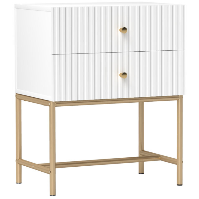 Albria 48cm W Manufactured Wood Bedside Table