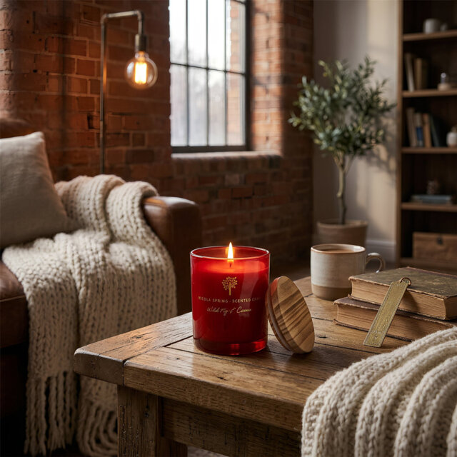 Nicola Spring - Scented Candle & Reed Diffuser - 130g - Wild Fig & Cassis
