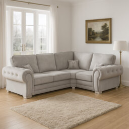 Verona 4 Seater High Back Fabric 2C1 Corner Sofa with Left and Right Configuration
