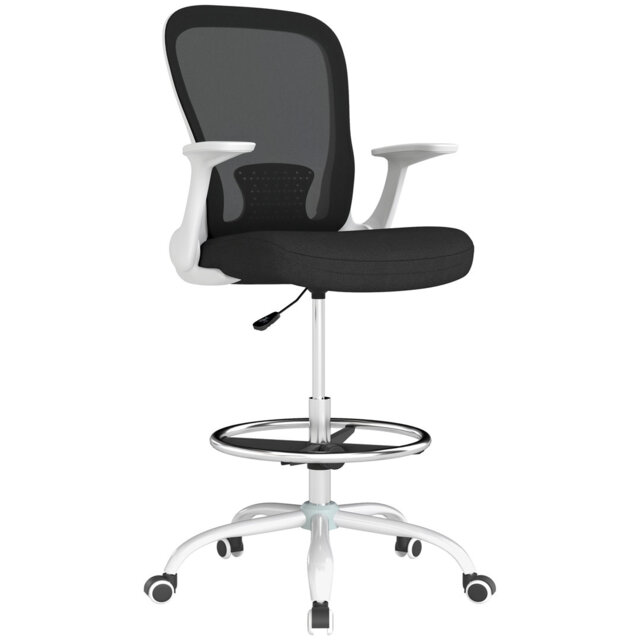 Mesh Draughtsman Chair, Ergonomic High Office Drafting Chair