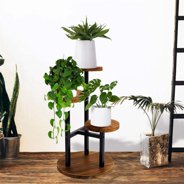 3 Tier Plant Stand For Indoor And Outdoor