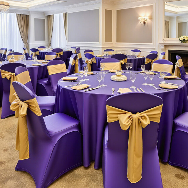 Burgundy Chair Covers, Polyester Spandex Chair Cover, Stretch Slipcovers for Wedding Party Dining Banquet Flat-Front Chair Covers, Fits Chair Measures