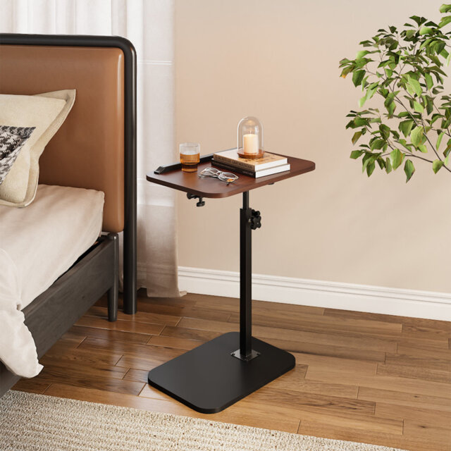 Tray Top Pedestal End Table