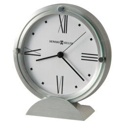 Metal Quartz Movement / Crystal Tabletop Clock Satin