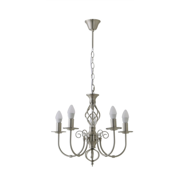 Basile 5 - Light Candle Style Chandelier