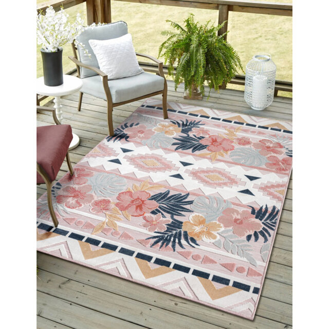Rushden Floral Indoor / Outdoor Area Rug
