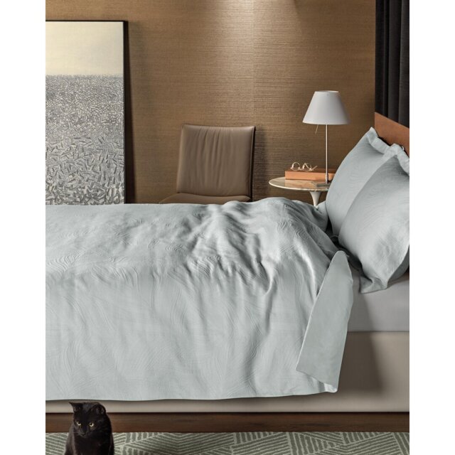Mckamey Duck Egg Cotton 300 TC Modern & Contemporary Duvet Cover Set