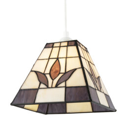 17cm H Glass Square Pendant Shade ( No Direct Attachment Method )