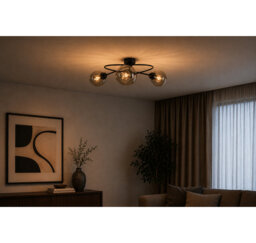 Glass Semi Flush Mount