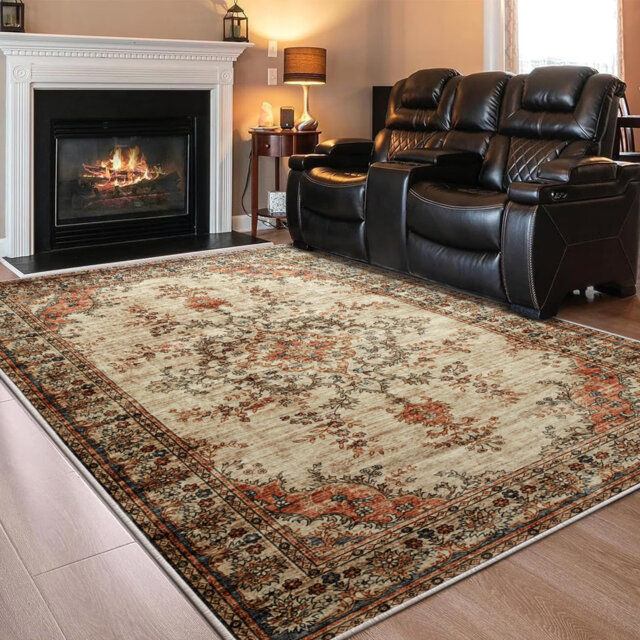 Luxury Cashmere Area Rug – Ultra-Soft, Cozy, Fade-Resistant Floor Rug For Living Room & Bedroom Decor
