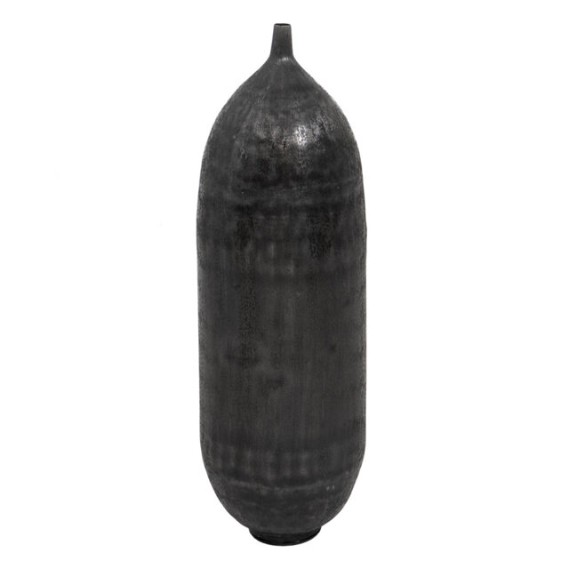 Kenhorst Black 100Cm Aluminum Floor Vase