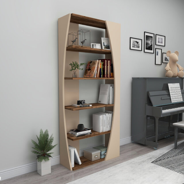 Bookcase Shelving Unit 5 Shelves Nestor