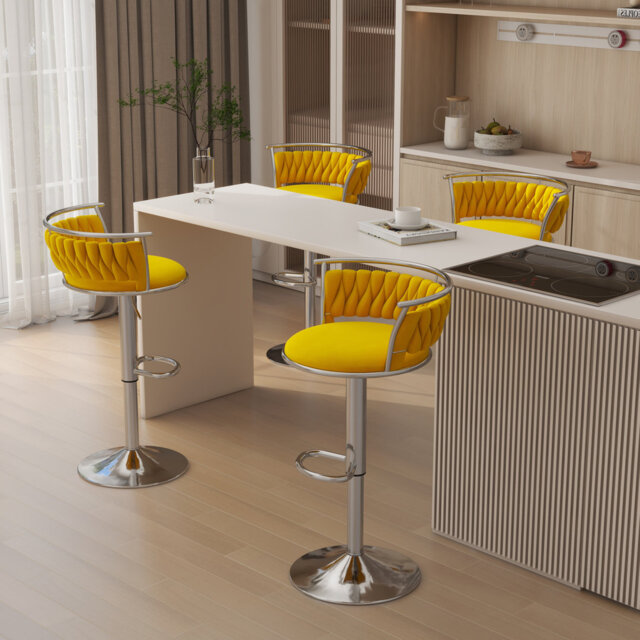 Christal Height Adjustable Swivel Bar Stool