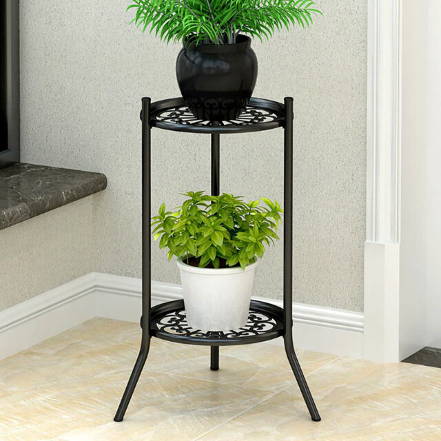 Ariyah Vintage 2 Tier Metal Plant Display Stand