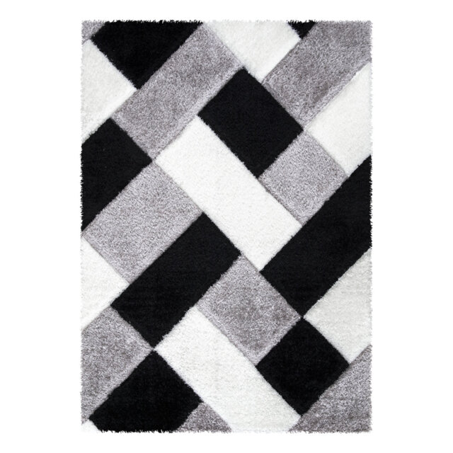 Geometric Design Thick Shaggy Rugs Soft Living Room Bedroom Carpet Fluffy Large Area Rugs