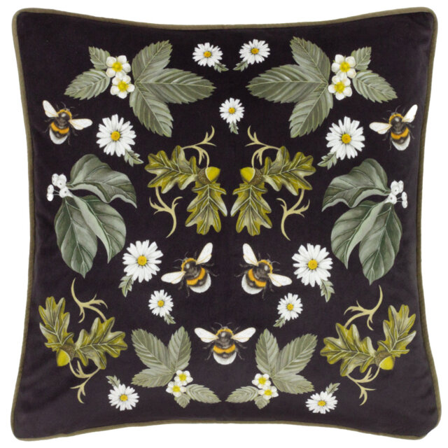 Braywick Printed Filled Cushion Floral Square Throw Cushion With Filling