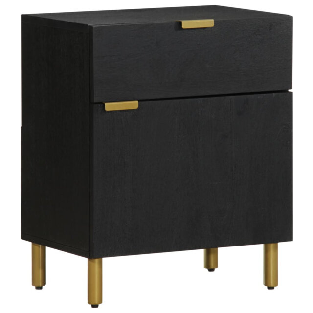 Ahlijah 50cm W Brass Bedside Table