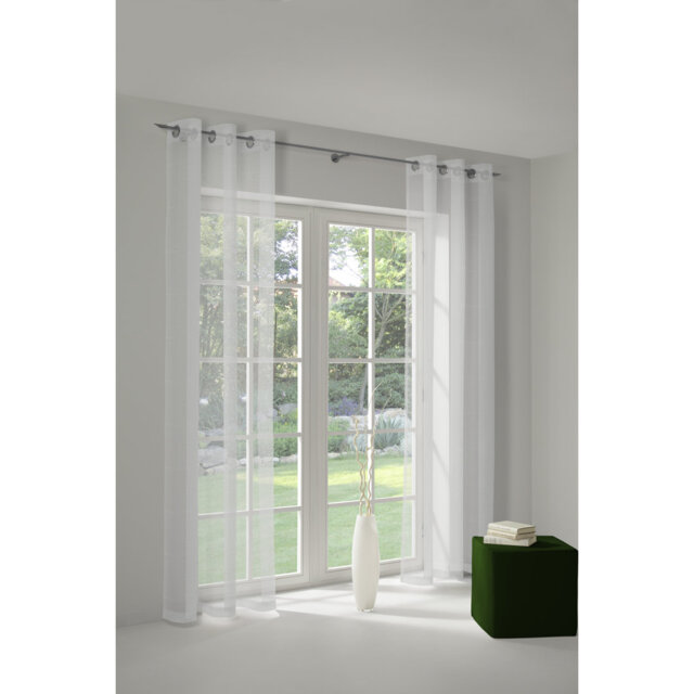 Peck Eyelet Room Darkening Single Curtain