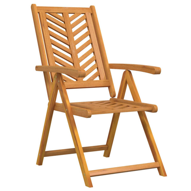 Reclining Garden Chairs Recliner Wooden Lounge Chair Solid Wood Acacia