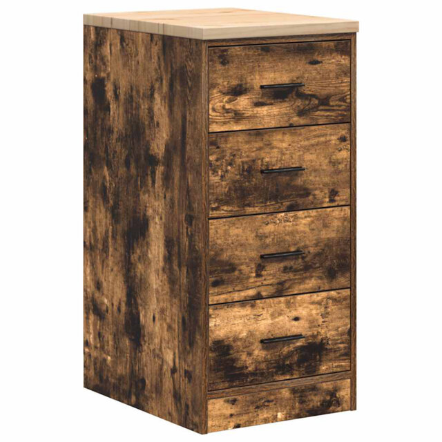Solid Wood Single Storage Cabinet ( 85cm H x 40cm W x 51cm D)