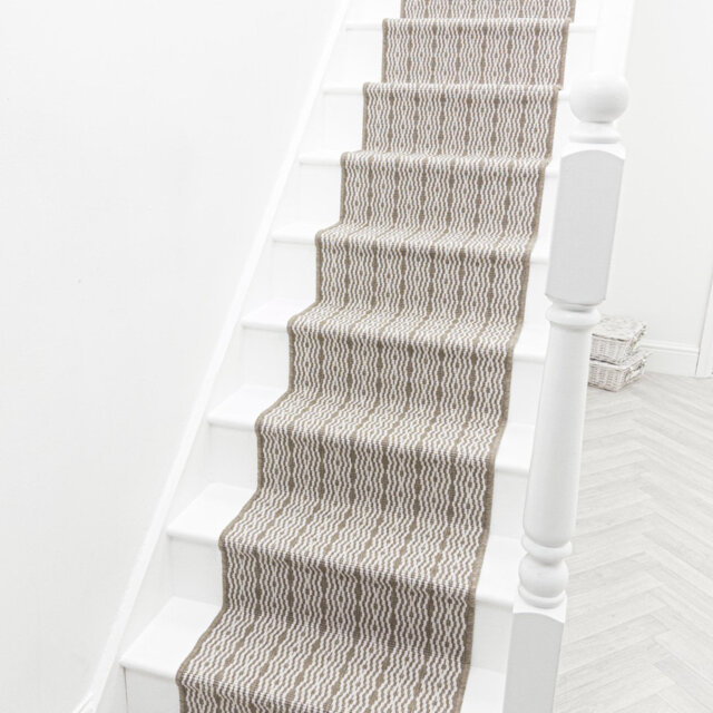 Cable Beige Stair Runner â Reversible, Durable & Hardwearing Carpet for Stairs & Staircases, Multiple Lengths