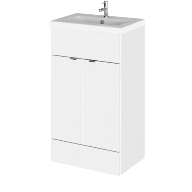Ceramic 500mm Free-Standing Single Vanity Unit