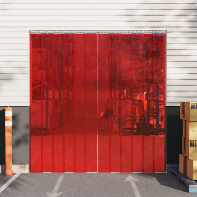 Plastic Sheer Door Curtain Single Panel