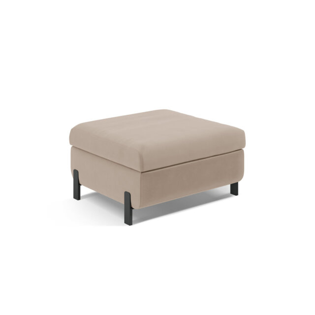 Rosaisela 72cm Wide Velvet Solid Colour Pouffe Ottoman