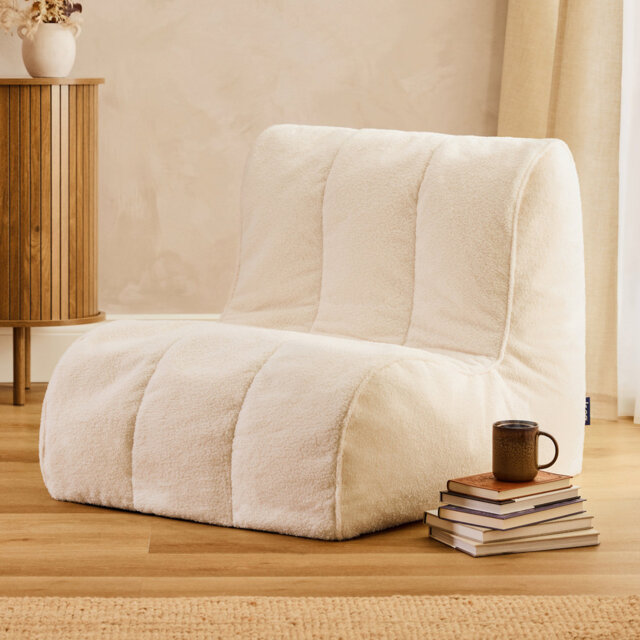 Boucle Bean Bag Chair