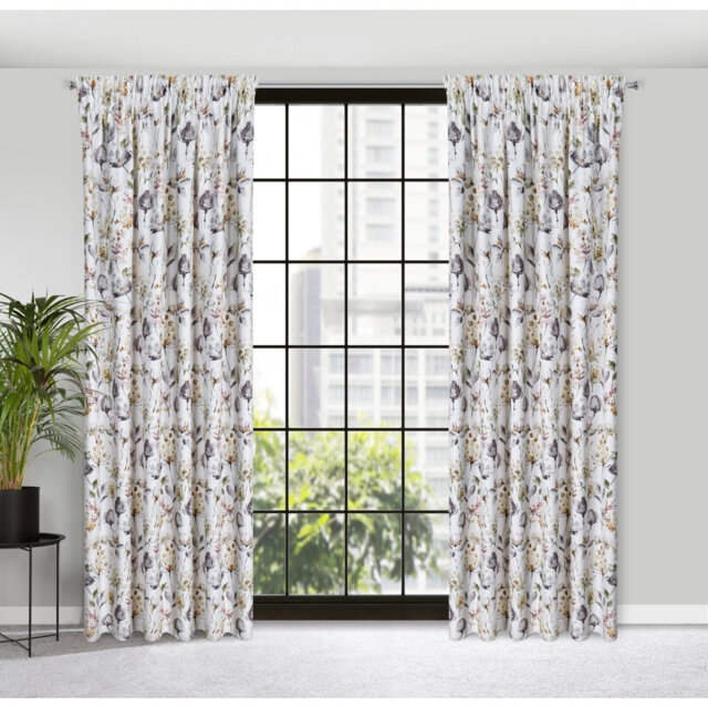 Adelya Slot Top Max Blackout Thermal Single Curtain