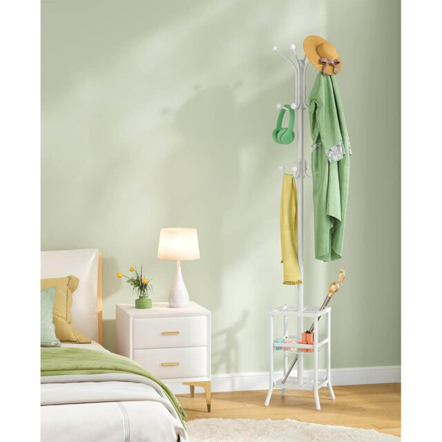 Metal Freestanding 12 - Hook Coat Rack