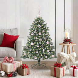 Artificial Christmas Tree with 150 LEDs 85 x 85 x 120 cm
