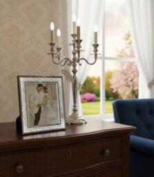 Silver Glass Picture Frame