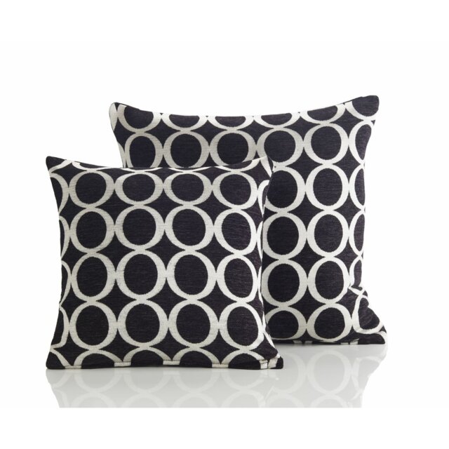Broward Oh Geometric Cushion with Feather Filling