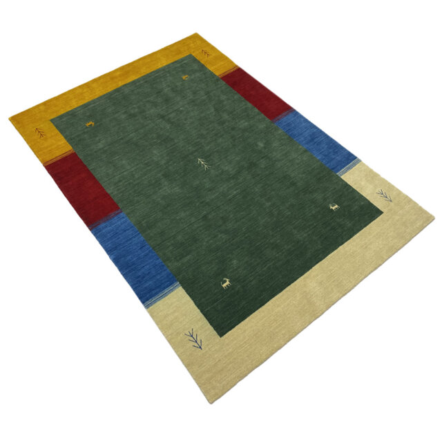 Hand Woven Green Indoor / Outdoor Rug