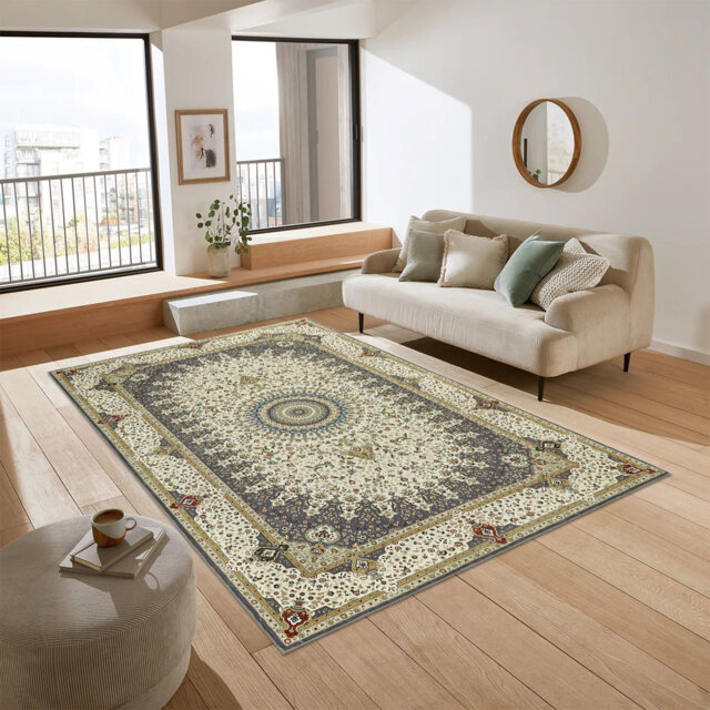Contemporary Abstract Cashmere Rug â Cozy Plush Area Rug For Home Décor