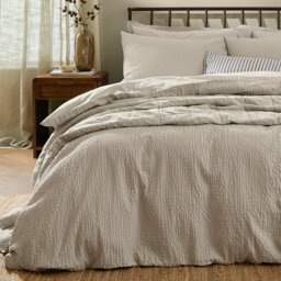 Hebden Relaxed Seersucker Duvet Cover Set