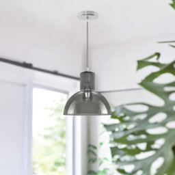 25cm Glass Bowl Lamp Shade Smoked Ceiling Hanging Pendant Lighting Fixtures