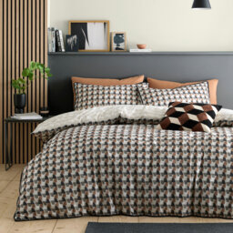 Cotton Geometric Duvet Cover Set with Pillowcases Included