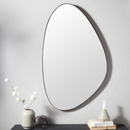 Caquias Solid Wood Asymmetrical Wall Mirror
