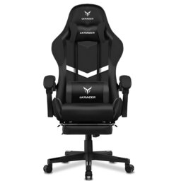 Gaming Chair with 2-Point Massage and Footrest, Video Gamer Chair Ergonomic High Back Support Computer Chair, Swivel Desk Chair for Home Office