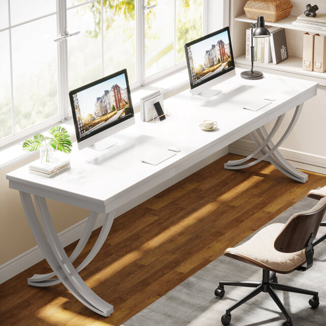 Metal Base Computer Desk