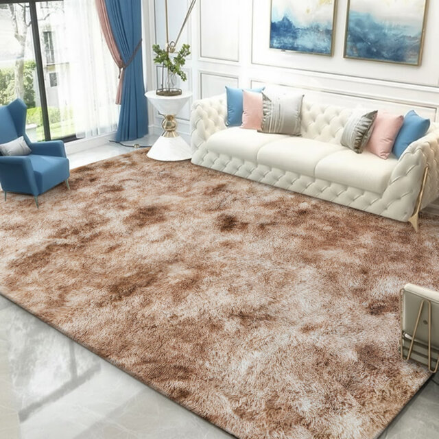 Shaggy Fluffy  Area Rug for Bedroom & Living Room Rug