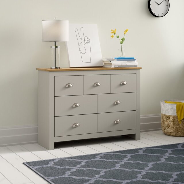 Gia 111.5cm W 7 - Drawer Chest of Drawers