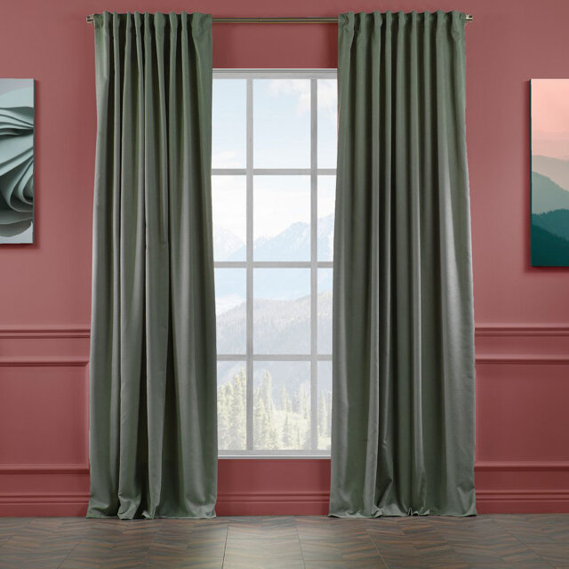 Blackout Thermal with Liner Extra Long & Extra Wide Decorative Curtain Single Panel