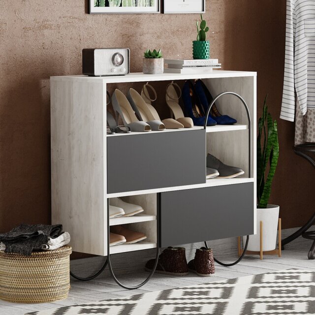 Norfolk 12 Pair Shoe Storage Cabinet