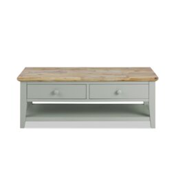 Doria Floor Shelf Coffee Table with Storage