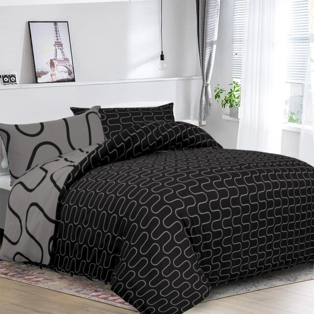 Geometric Design Modern Duvet Cover Set  With Pillow Cases