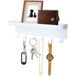 Glynnis Metal Wall Organizer with Key Hooks